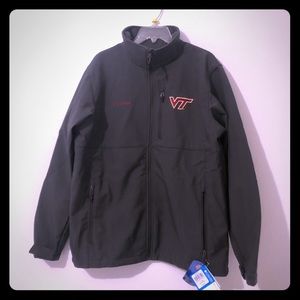Virginia Tech Columbia soft shell jacket NWT